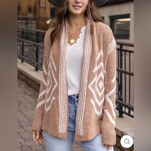 Grace & Lace Bozeman Cloud Aztec Cardi Size XL